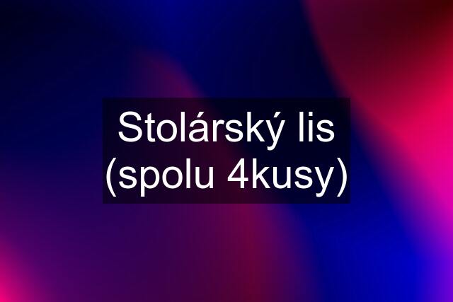 Stolárský lis (spolu 4kusy)