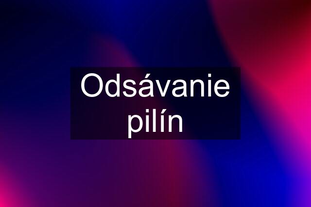 Odsávanie pilín