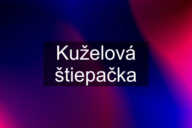 Kuželová štiepačka