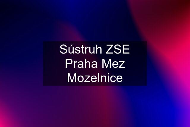 Sústruh ZSE Praha Mez Mozelnice