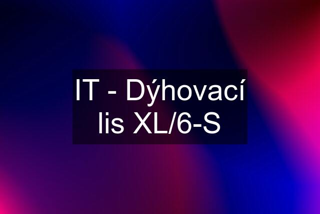 IT - Dýhovací lis XL/6-S