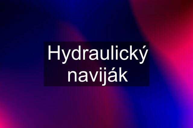 Hydraulický naviják