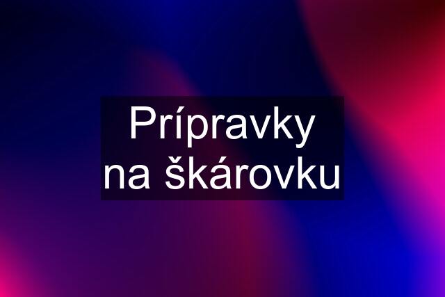 Prípravky na škárovku