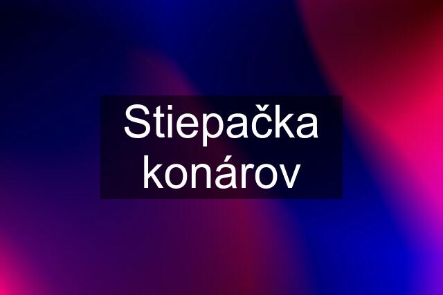 Stiepačka konárov