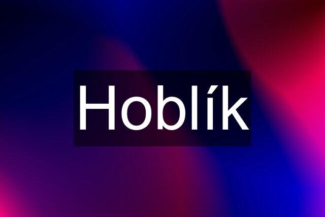 Hoblík