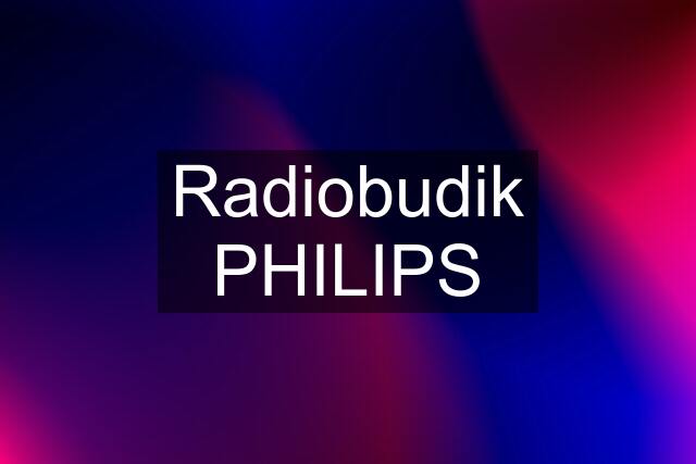 Radiobudik PHILIPS
