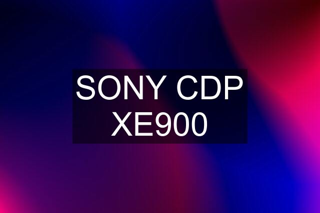 SONY CDP XE900