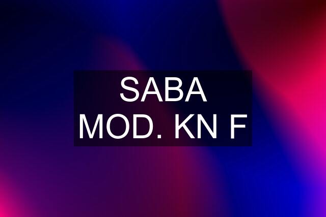 SABA MOD. KN F