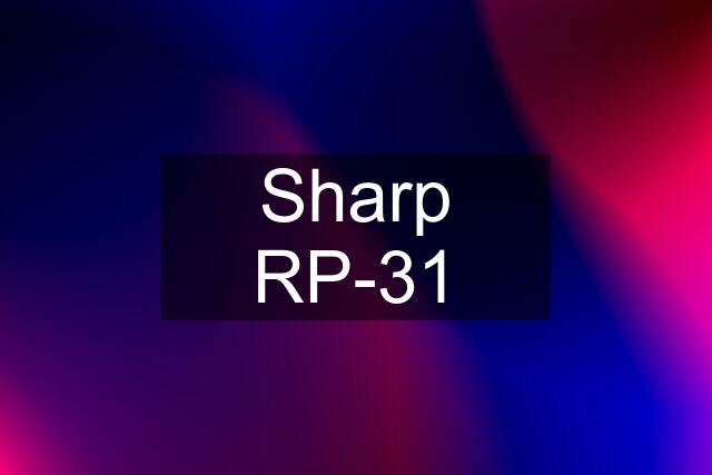 Sharp RP-31