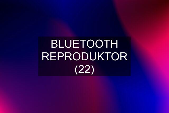 BLUETOOTH REPRODUKTOR (22)