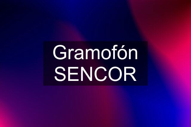 Gramofón SENCOR