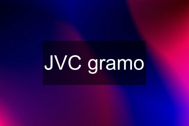 JVC gramo