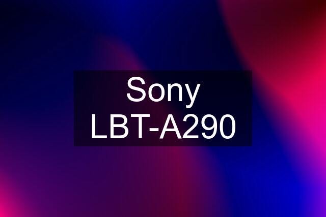 Sony LBT-A290