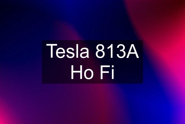 Tesla 813A Ho Fi