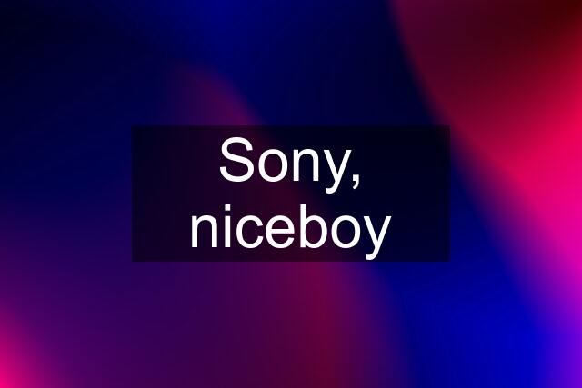 Sony, niceboy