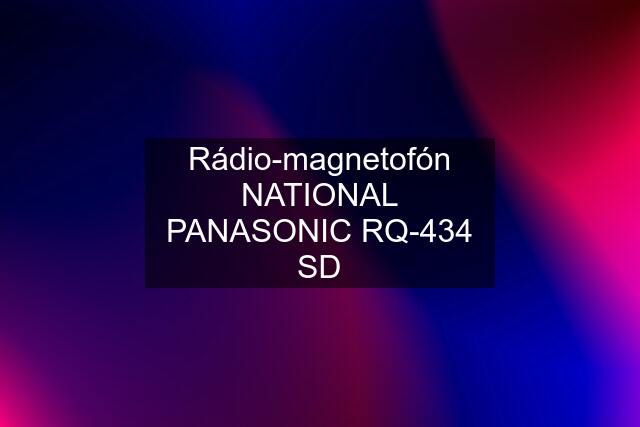 Rádio-magnetofón NATIONAL PANASONIC RQ-434 SD