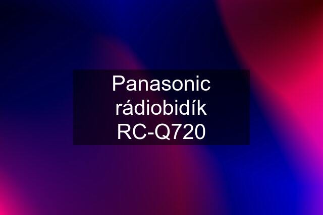 Panasonic rádiobidík RC-Q720