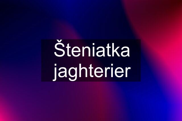 Šteniatka jaghterier