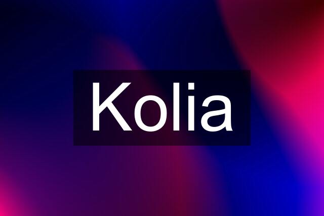 Kolia