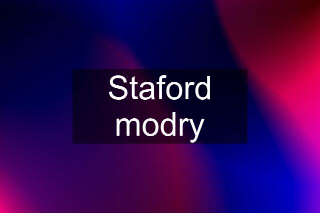 Staford modry