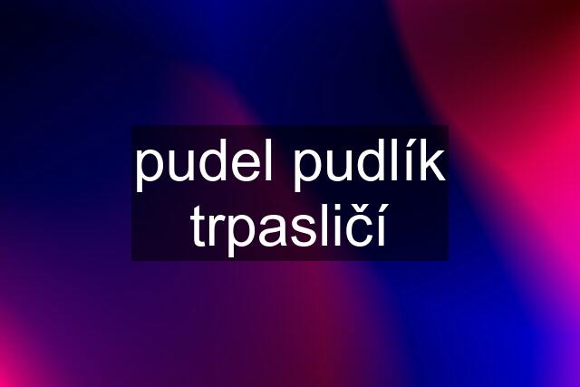 pudel pudlík trpasličí