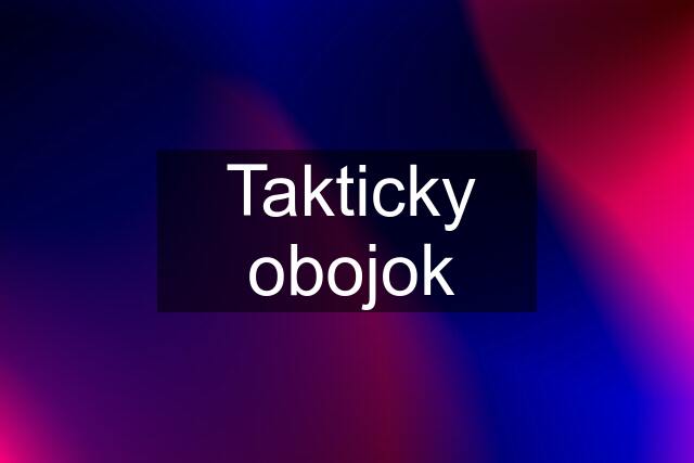 Takticky obojok