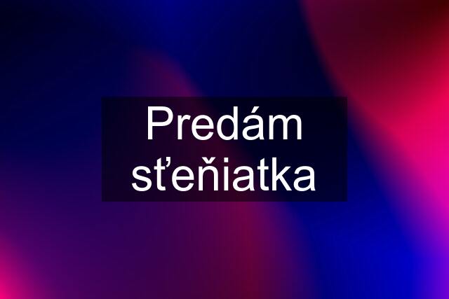 Predám sťeňiatka