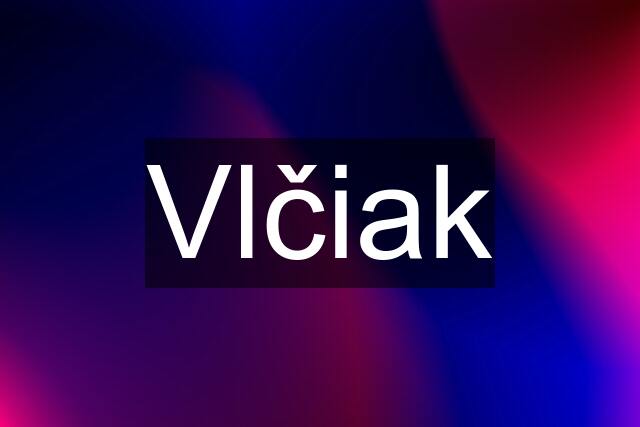 Vlčiak