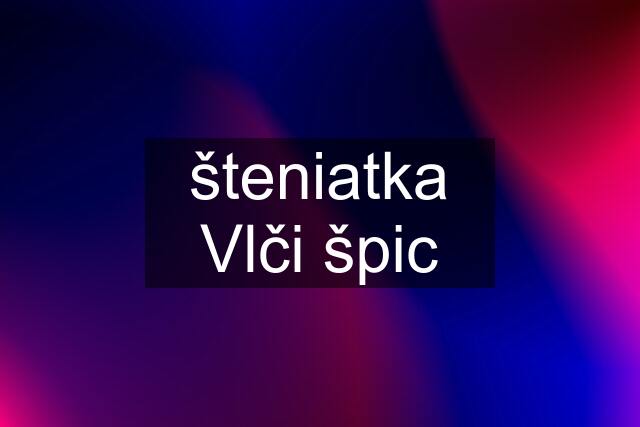 šteniatka Vlči špic