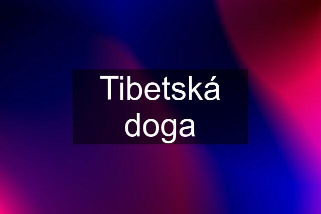 Tibetská doga