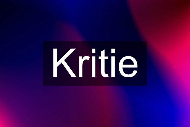 Kritie