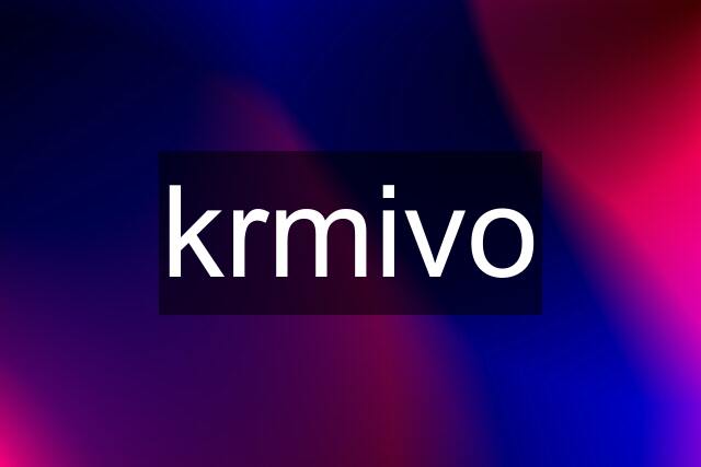 krmivo