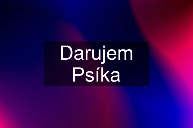 Darujem Psíka