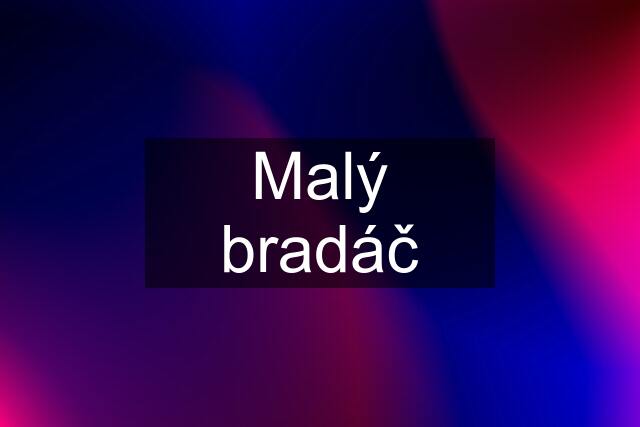 Malý bradáč