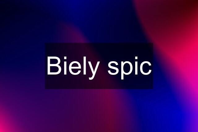 Biely spic