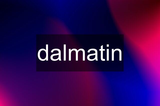 dalmatin