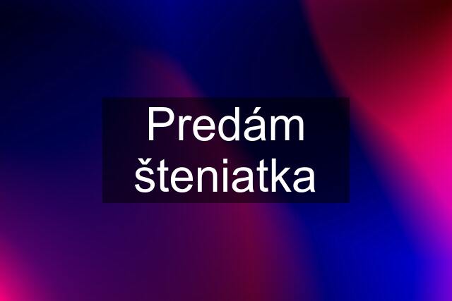 Predám šteniatka