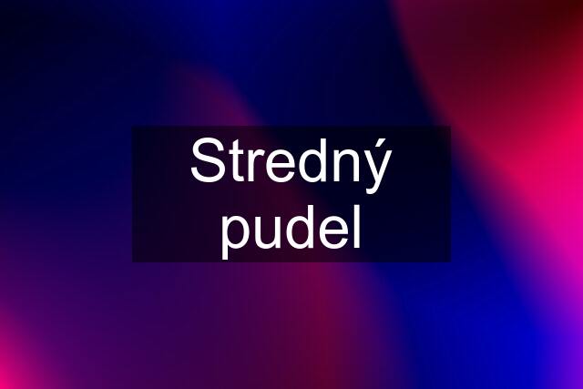 Stredný pudel