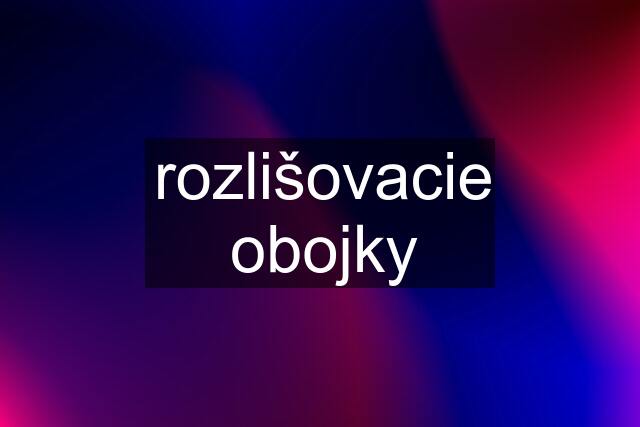 rozlišovacie obojky