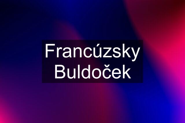 Francúzsky Buldoček