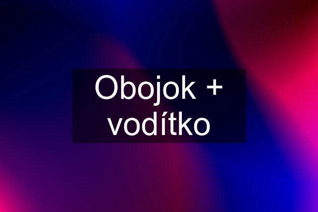 Obojok + vodítko