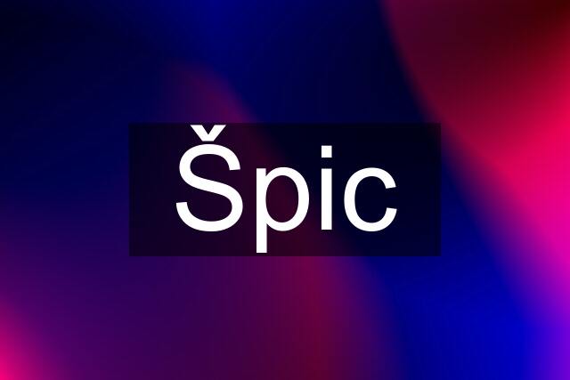 Špic