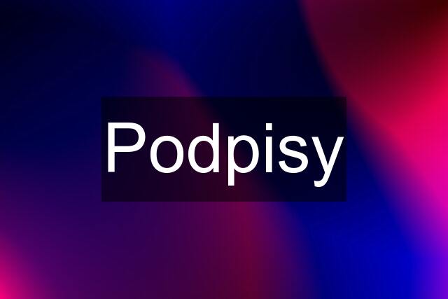 Podpisy