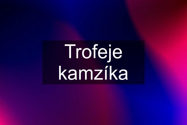 Trofeje kamzíka