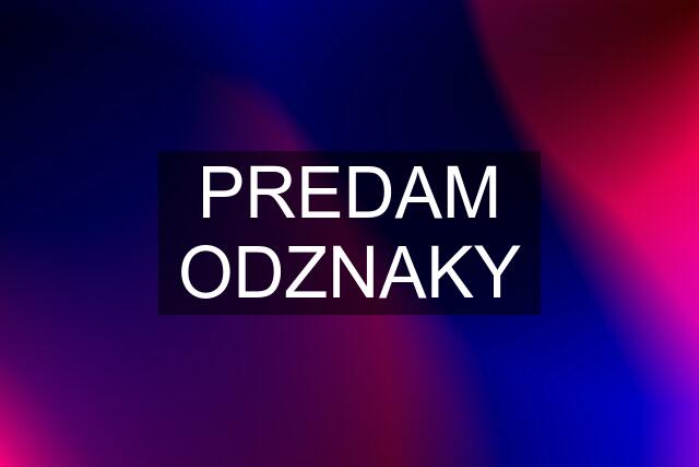 PREDAM ODZNAKY