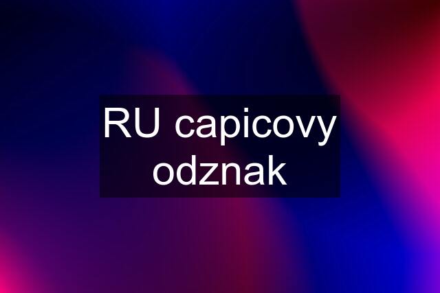 RU capicovy odznak