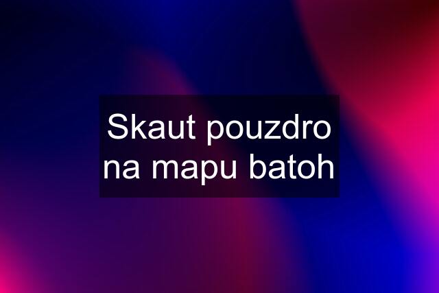 Skaut pouzdro na mapu batoh