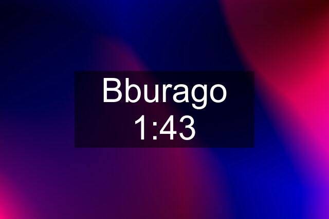 Bburago 1:43