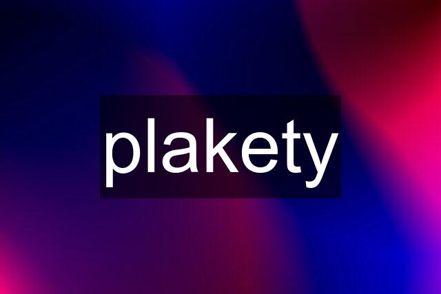 plakety