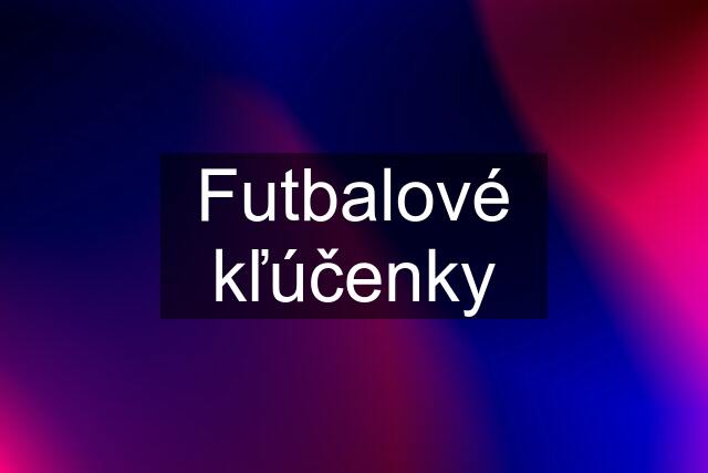 Futbalové kľúčenky